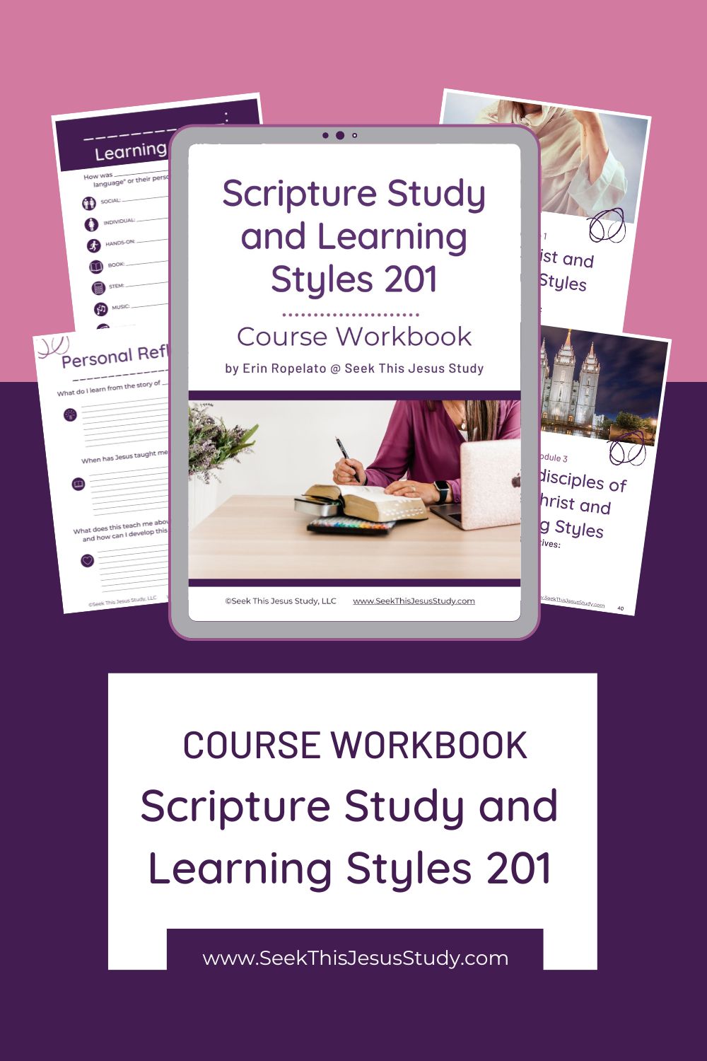 Course Scripture Study And Learning Styles Seek This Jesus Study