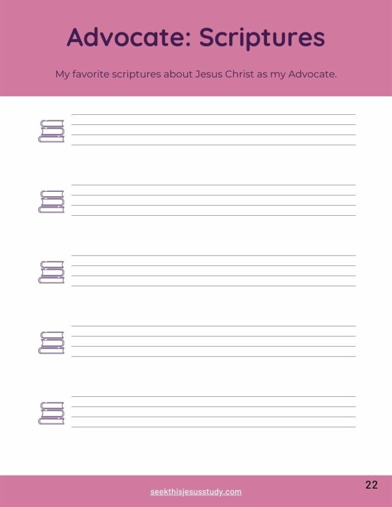 ADVOCATE – FREE “Believe On My Name” (PDF) Printable LDS Study Guide ...