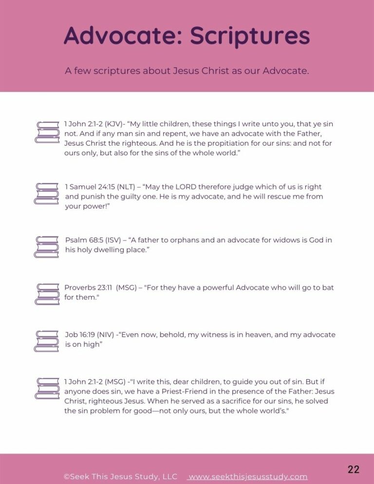 ADVOCATE – FREE “Believe On My Name” (PDF) Printable BIBLE Study Guide ...