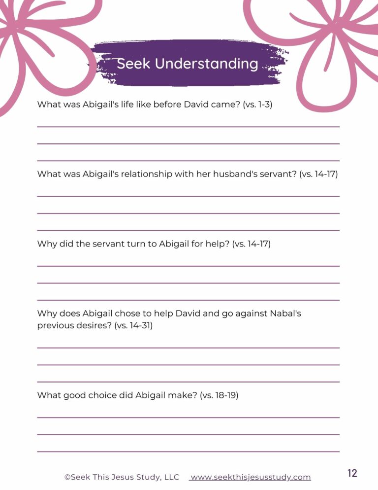 Abigail: Faithful Women of the Old Testament Study Guide - Seek This ...