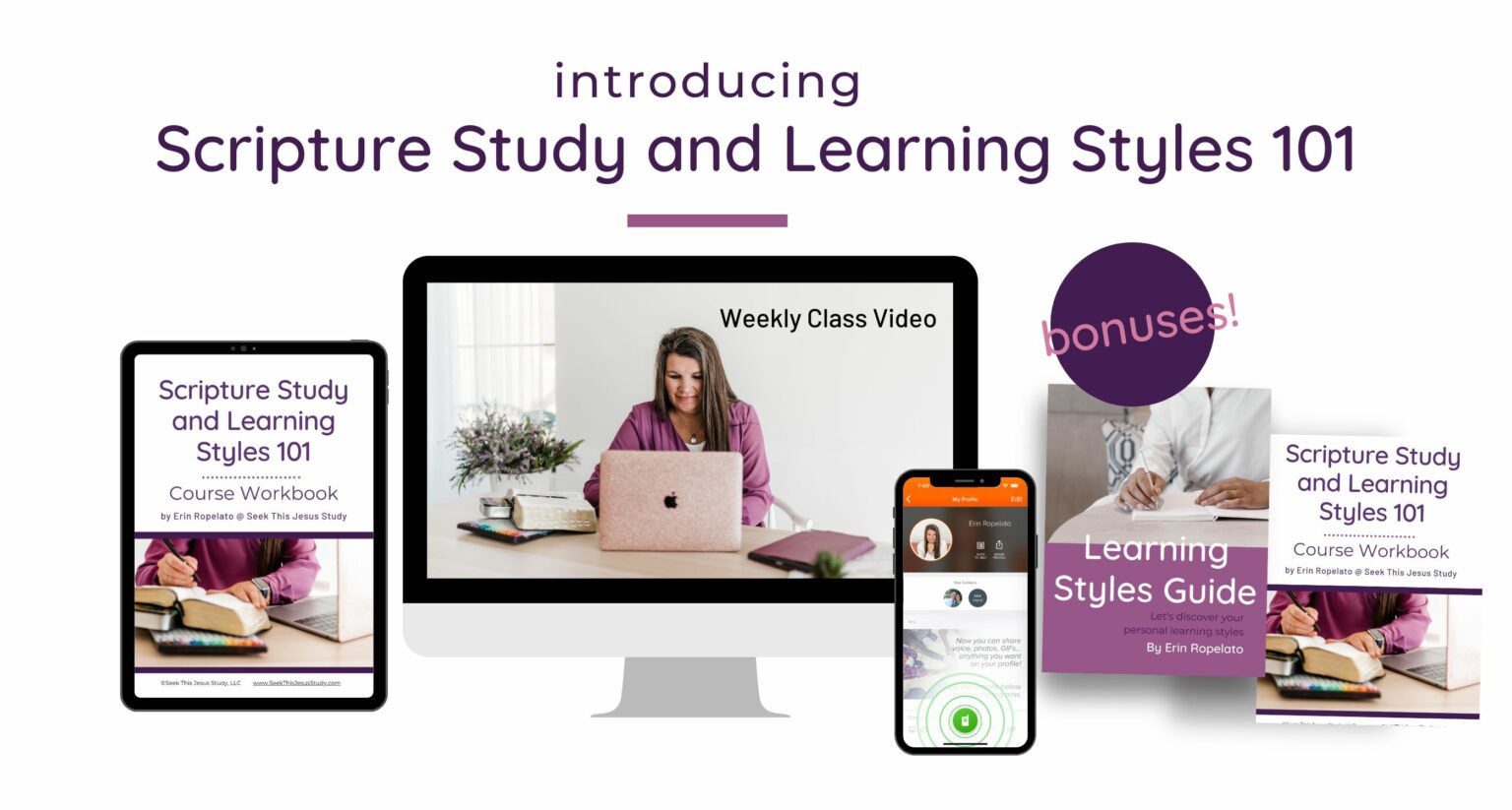 Scripture Study and Learning Styles 101 - Seek This Jesus Study