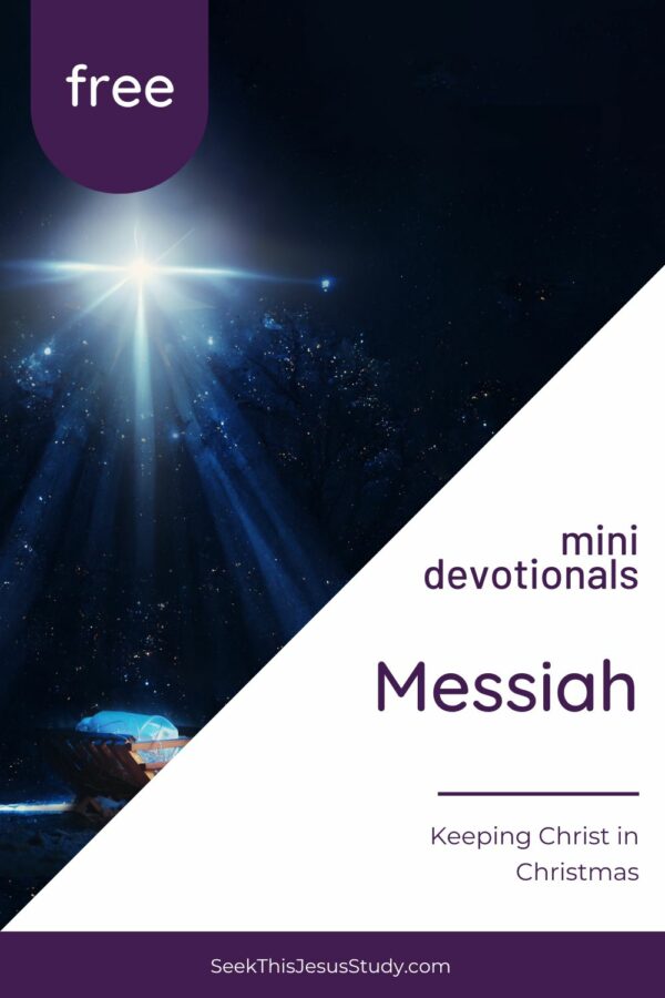 Messiah Keeping Christ in Christmas Day 22 Seek This Jesus Study