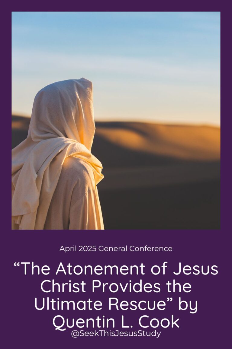 “The Atonement of Jesus Christ Provides the Ultimate Rescue” by Quentin ...