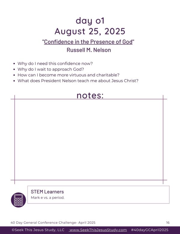 40-Day General Conference Study Guide-April 2025 - Image 3