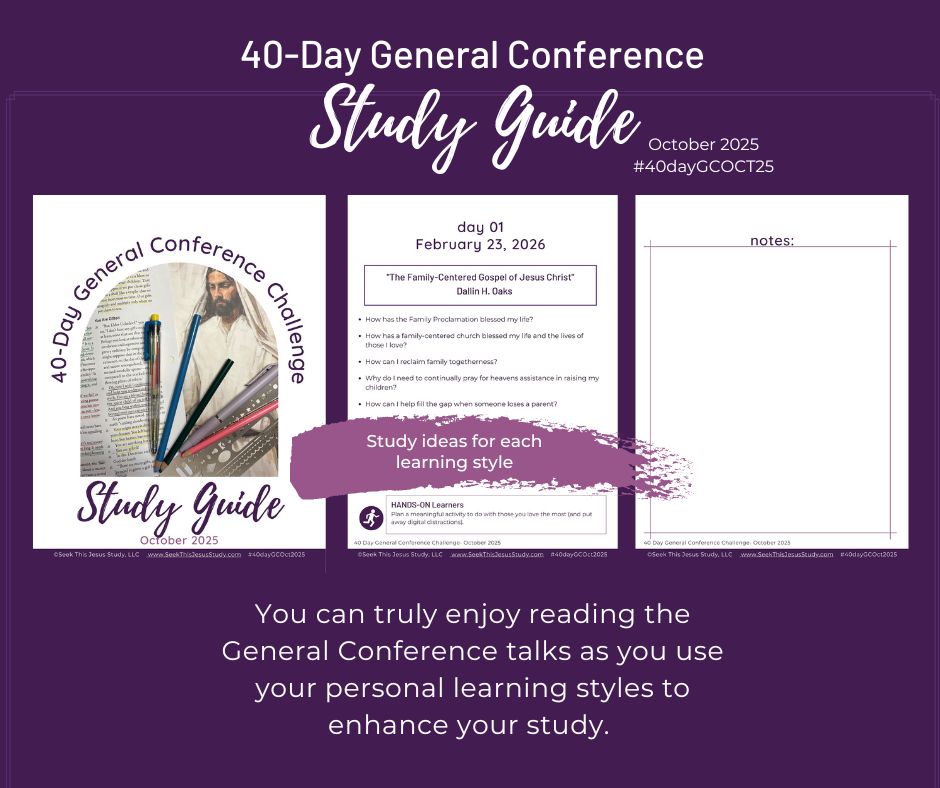Thank you for signing up for the 40-day General Conference Challenge ...