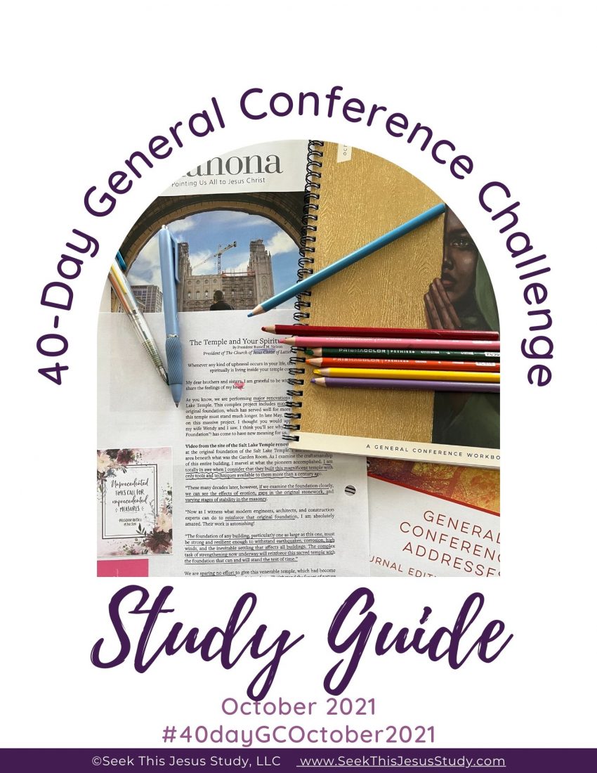 October 2021 40 Day General Conference Challenge Study Guide Cover