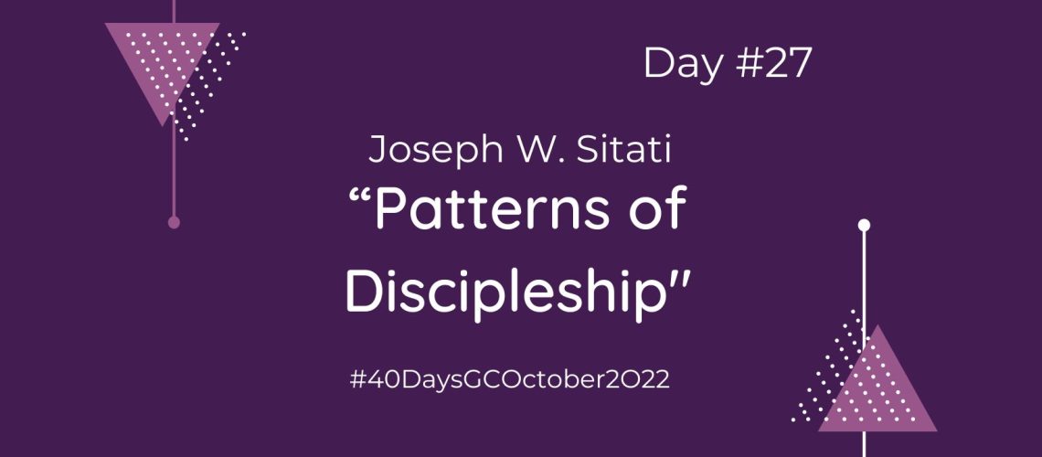 “Patterns of Discipleship” by Joseph W. Sitati (Blog Cover)