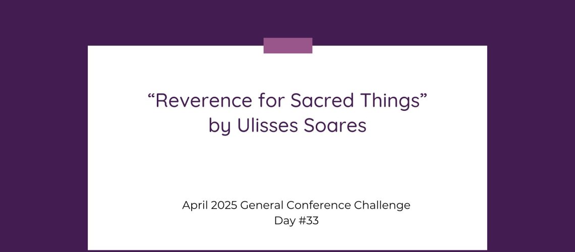 “Reverence for Sacred Things” by Ulisses Soares